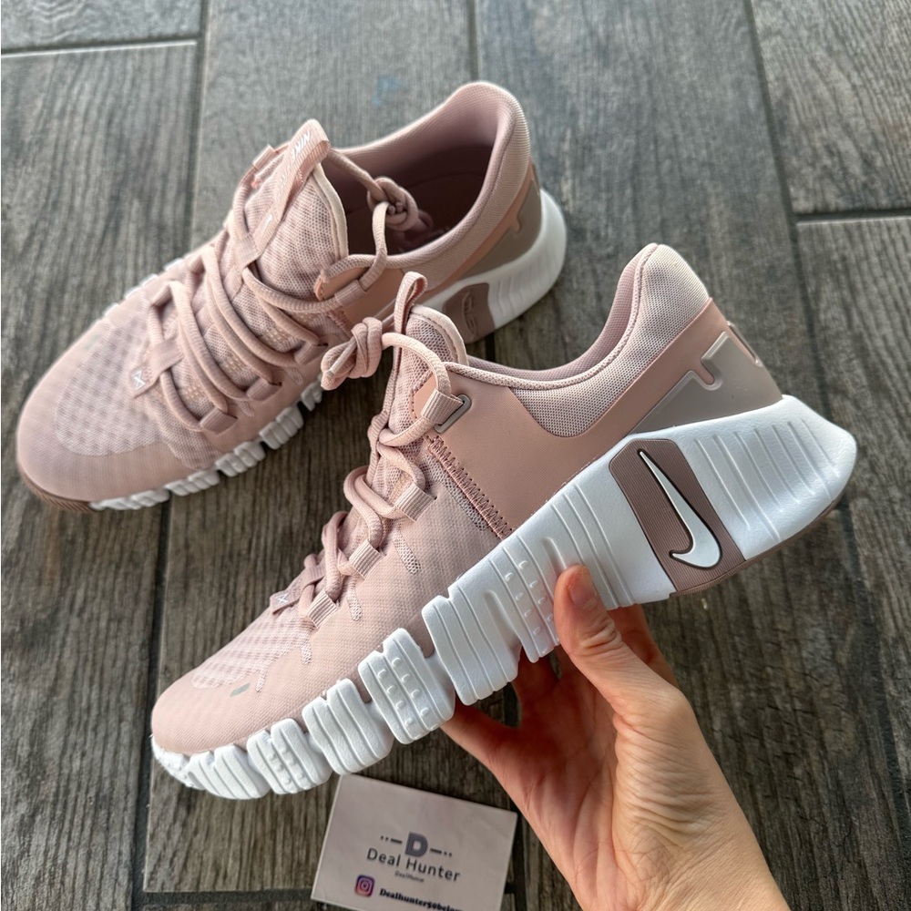 Brand New Nike Free Metcon 5 Women's Workout Shoes “Pink Oxford” - Picture 9 of 12